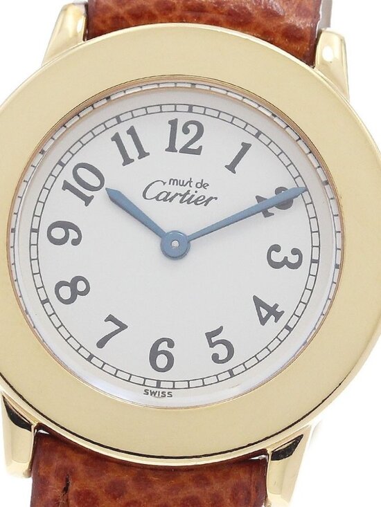 CARTIER Mastrond SM W1008843 beige Dial Quartz Ladies Watch_958591 main image 5